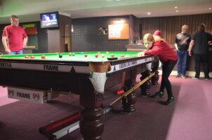 Przy stole: Albina Liashchuk