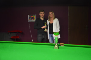 Od lewej: Juliusz Krokowski, Katarzyna Kulazińska (Managerka Klubu Frame)