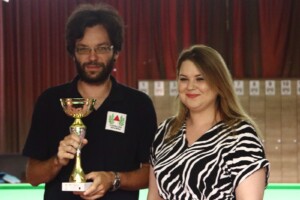 Od lewej: Jędrek Janicki, Aneta Krauze (Managerka klubu Frame)